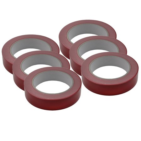MARTIN SPORTS Floor Marking Tape, Red, PK6 FT136RED